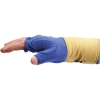 Fingerless Glove Liner with Wrist Restrainer, Size X-Small, Poly-Cotton Palm CSL Industriel Inc.