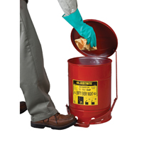 Oily Waste Cans, FM Approved/UL Listed, 2 US gal., Red CSL Industriel Inc.