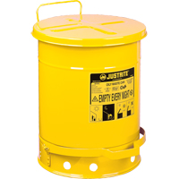 Oily Waste Cans, FM Approved/UL Listed, 14 US gal., Yellow CSL Industriel Inc.