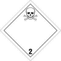 Plaque-&eacute;tiquette TMD gaz toxique, Plastique CSL Industriel Inc.