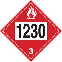 Plaque-&eacute;tiquette TMD 1230 pour m&eacute;thanol, Plastique CSL Industriel Inc.