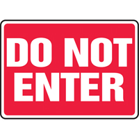 "Do Not Enter" Sign, 10" x 14", Aluminum, English CSL Industriel Inc.