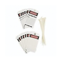 Self-Laminating Accident Prevention Tags, Polyester, 3" W x 5-3/4" H, English CSL Industriel Inc.