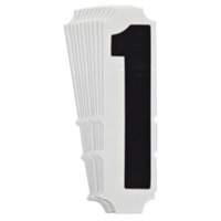 Quick-Align&reg; Individual Gothic Number and Letter Labels, 1, 4" H, Black CSL Industriel Inc.