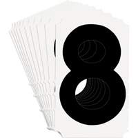 &eacute;tiquettes de lettres et chiffres gothiques individuels Quick-Align, 8, 4" h, Noir CSL Industriel Inc.