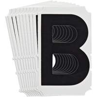 &eacute;tiquettes de lettres et chiffres gothiques individuels Quick-Align, B, 4" h, Noir CSL Industriel Inc.