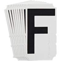 &eacute;tiquettes de lettres et chiffres gothiques individuels Quick-Align, F, 4" h, Noir CSL Industriel Inc.