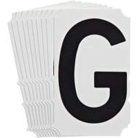&eacute;tiquettes de lettres et chiffres gothiques individuels Quick-Align, G, 4" h, Noir CSL Industriel Inc.