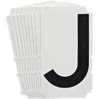 &eacute;tiquettes de lettres et chiffres gothiques individuels Quick-Align, J, 4" h, Noir CSL Industriel Inc.