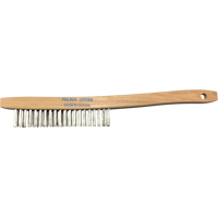 Brosses de nettoyage &agrave; manche recourb&eacute;, Acier inoxydable, 3 x 19 rangs de fils, Longueur 14" CSL Industriel Inc.