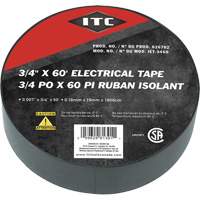 IET-3460 Electrical Tape, 19 mm (3/4") x 18.28 m (60'), Black CSL Industriel Inc.