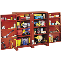 Jobsite Shelf Cabinet, Steel, 47.5 Cubic Feet, Red CSL Industriel Inc.