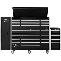RX Series Side Cabinet, 3 Drawers, 19" W x 25" D x 61" H, Black CSL Industriel Inc.