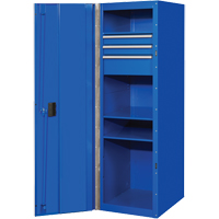 RX Series Side Cabinet, 3 Drawers, 19" W x 25" D x 61" H, Blue CSL Industriel Inc.