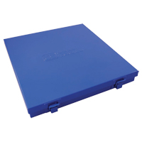 Slim Metal Box, 10-1/2" D x 9-1/4" W x 1-1/4" H, Blue CSL Industriel Inc.