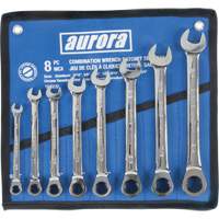 Fixed Head Wrench Set, Combination, 8 Pieces, Imperial CSL Industriel Inc.