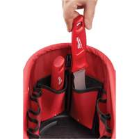 Aerial Utility Oval Bag, Ballistic Nylon, 14 Pockets, Black/Red CSL Industriel Inc.