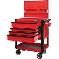 Chariot &agrave; outil s&eacute;rie EX de luxe, 4 tiroirs, 22-7/8" lo x 33" la x 44-1/4" h, Rouge CSL Industriel Inc.