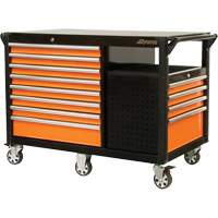Chariot industriel, 12 tiroirs, 31-5/8" lo x 52-1/2" la x 40-1/4" h, Noir/Orange CSL Industriel Inc.