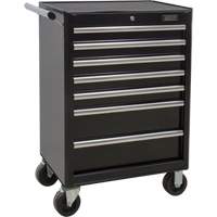 Industrial Tool Cart, 7 Drawers, 27" W x 18-3/4" D x 39" H, Black CSL Industriel Inc.