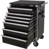 Chariot &agrave; outils &agrave; usage intensif, 7 tiroirs, 28" la x 22" p x 42-3/8" h, Noir CSL Industriel Inc.