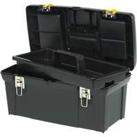 2000 Series Tool Box with Tray, 24" W x 11-1/4" D x 11" H, Black/Yellow CSL Industriel Inc.