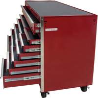 Chariot &agrave; outils industriel, 12 tiroirs, 56" la x 24-1/2" p x 38-1/8" h, Rouge CSL Industriel Inc.