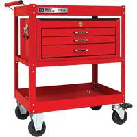 Chariot utilitaire robuste s&eacute;rie PRO+ avec coffre interm&eacute;diaire, 2 tiers, 30-1/5" x 38-1/3" x 19-1/2" CSL Industriel Inc.