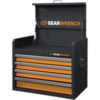 Coffre &agrave; outils de s&eacute;rie GSX, 26" la, 4 tiroirs, Noir/Orange CSL Industriel Inc.