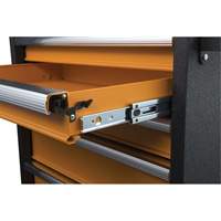 Coffre &agrave; outils de s&eacute;rie GSX, 26" la, 4 tiroirs, Noir/Orange CSL Industriel Inc.
