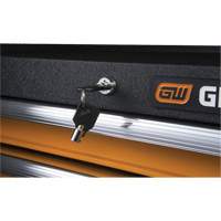 Coffre &agrave; outils de s&eacute;rie GSX, 26" la, 4 tiroirs, Noir/Orange CSL Industriel Inc.