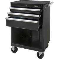 Industrial Tool Cart, 3 Drawers, 29-4/5" W x 21-1/5" D x 38-4/5" H, Black CSL Industriel Inc.