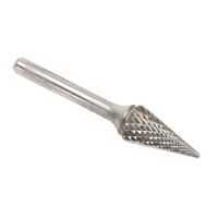 CLEVELAND Solid Carbide Burrs - Pointed Cone Shape, SM-5, 1/2" Dia., 1/4" Shank, 22.2 mm Depth of Cut CSL Industriel Inc.