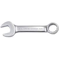 Cl&eacute; mixte courte enti&egrave;rement polie, 12 pans, 3/8", Fini Chrome CSL Industriel Inc.
