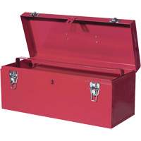 TB21 Steel Hand Tool Box, 8-3/4" D x 20" W x 9-3/8" H, Red CSL Industriel Inc.