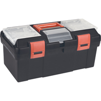 Coffres &agrave; outils en plastique, 17-1/2" la x 9-1/2" p x 8" h, Noir CSL Industriel Inc.