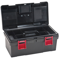 Coffres &agrave; outils en plastique, 17-1/2" la x 9-1/2" p x 8" h, Noir CSL Industriel Inc.