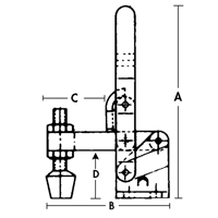 Vertical Hold-Down Clamps - 201 Series CSL Industriel Inc.