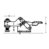 Horizontal Hold-Down Clamps - 205 Series CSL Industriel Inc.