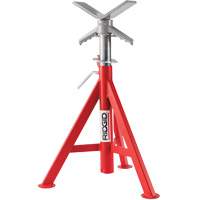 V Head Low Pipe Stand # VJ-98, 51-96 cm Height Adjustment, 12" Max. Pipe Capacity, 2500 lbs. Max. Weight Capacity CSL Industriel Inc.