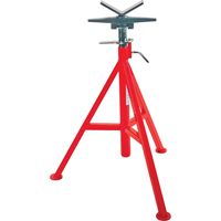V Head High Pipe Stand #VJ-99, 71-132 cm Height Adjustment, 12" Max. Pipe Capacity, 2500 lbs. Max. Weight Capacity CSL Industriel Inc.