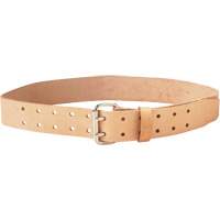 Ceinture &agrave; double ardillon, Cuir, Beige CSL Industriel Inc.