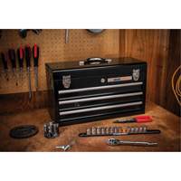 Boîte &agrave; outils portative, 20" la, 3 tiroirs, Noir CSL Industriel Inc.