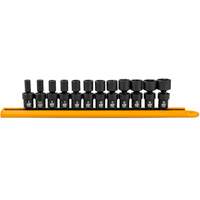 12-Piece 1/4" Drive 6 Point Universal impact Metric Flex Socket Set CSL Industriel Inc.
