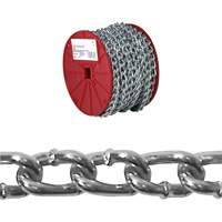 Chaîne torsad&eacute;e, Acier &agrave; faible teneur en carbone, #2 x 125' (38,1 m) l, Charge d'utilisation 310 lb (0,155 tonne) CSL Industriel Inc.