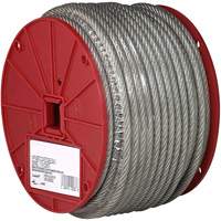 Wire Cable, 250' (76.2 m) x 1/8", 340 lbs. (0.17 tons), Vinyl Coated CSL Industriel Inc.