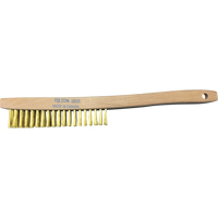 Curved-Handle Scratch Brushes, Brass, 4 x 19 Wire Rows, 14" Long CSL Industriel Inc.