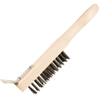 Scratch Brush With Scraper, Steel, 5 x 13 Wire Rows, 11-3/8" Long CSL Industriel Inc.
