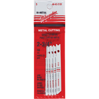 Jigsaw Blades, Bi-Metal, U-Shank, 2-3/4" L, 18 TPI CSL Industriel Inc.