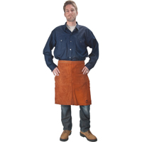 Leather Apron, Waist, 24" L, Lava Brown CSL Industriel Inc.
